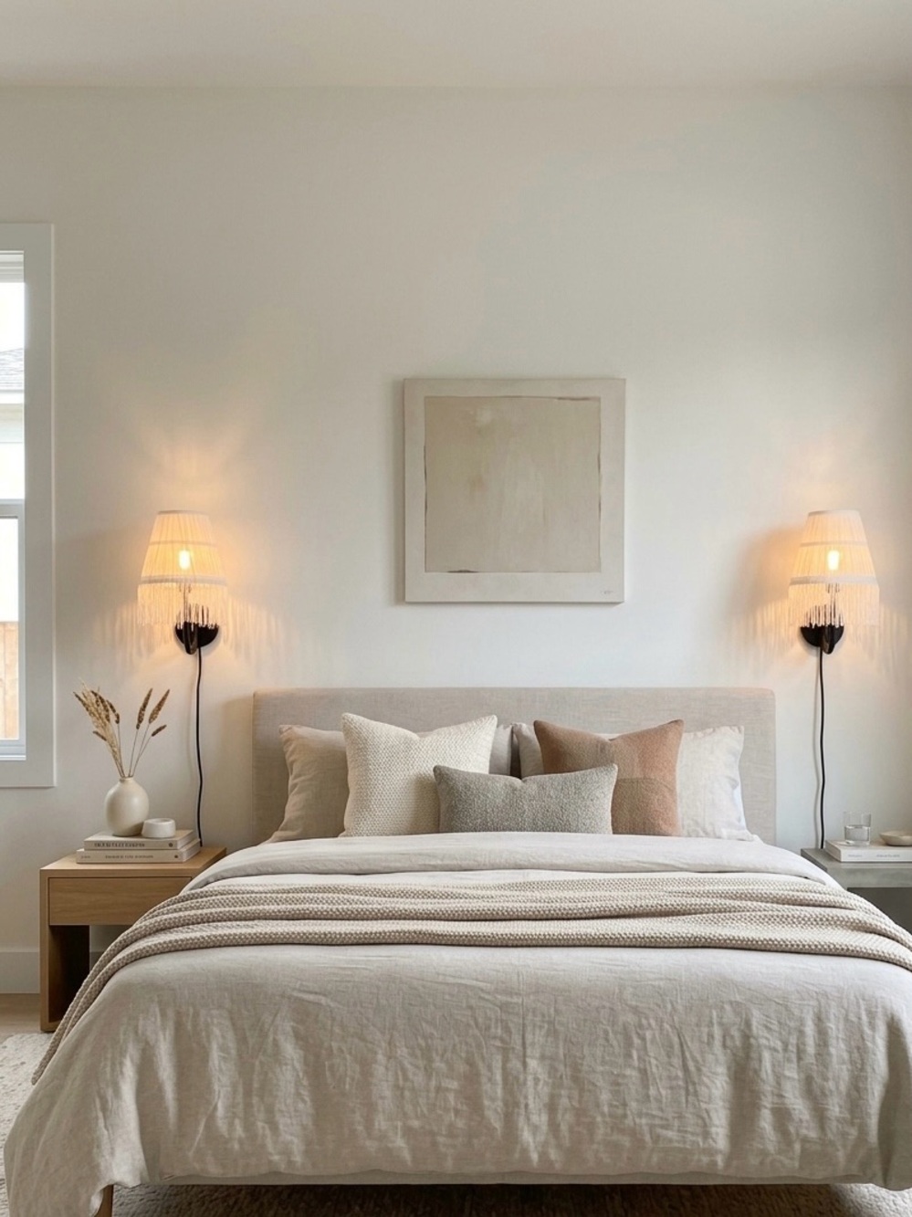 CB2 Vintage Fringe Silk Sconces
